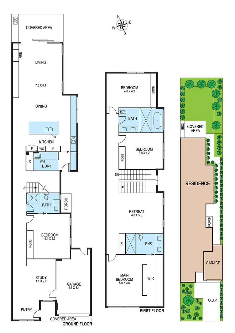 Floorplan of Homely townhouse listing, 67B Latham Street, Bentleigh East VIC 3165