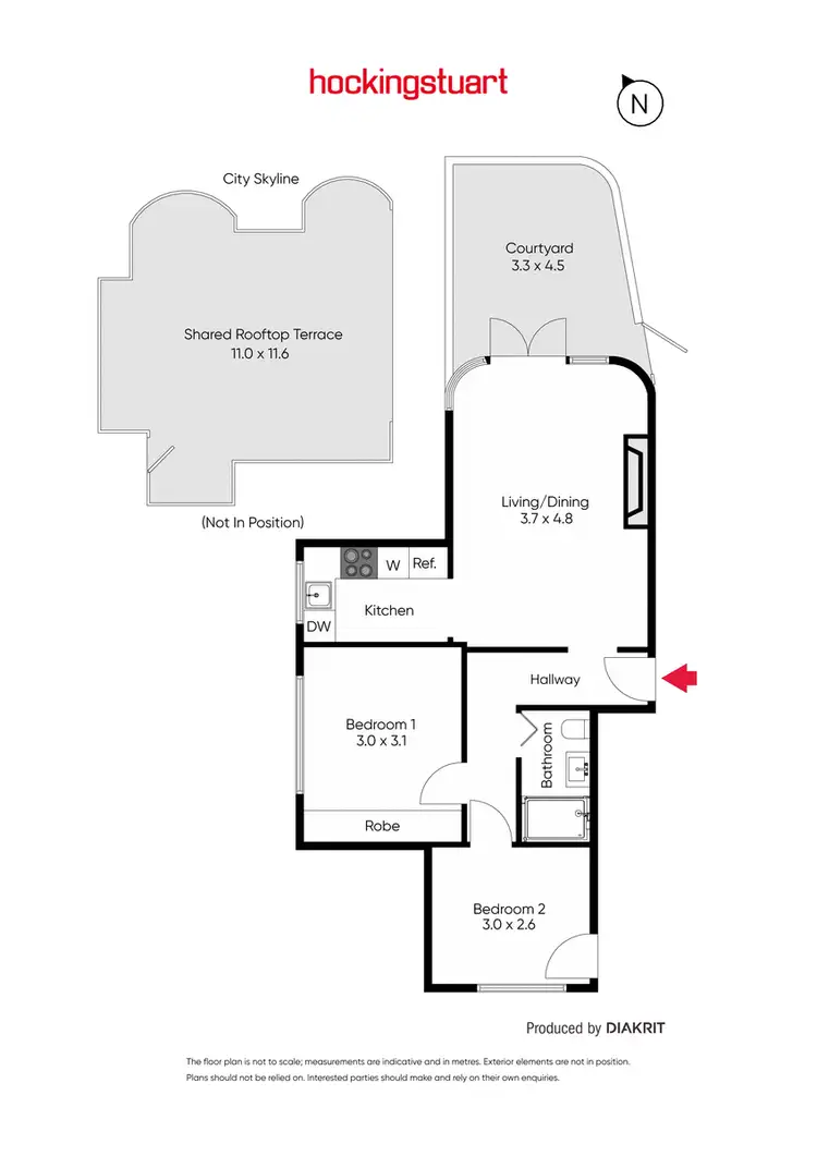 Floorplan of Homely apartment listing, 4/537 Orrong Road, Armadale VIC 3143