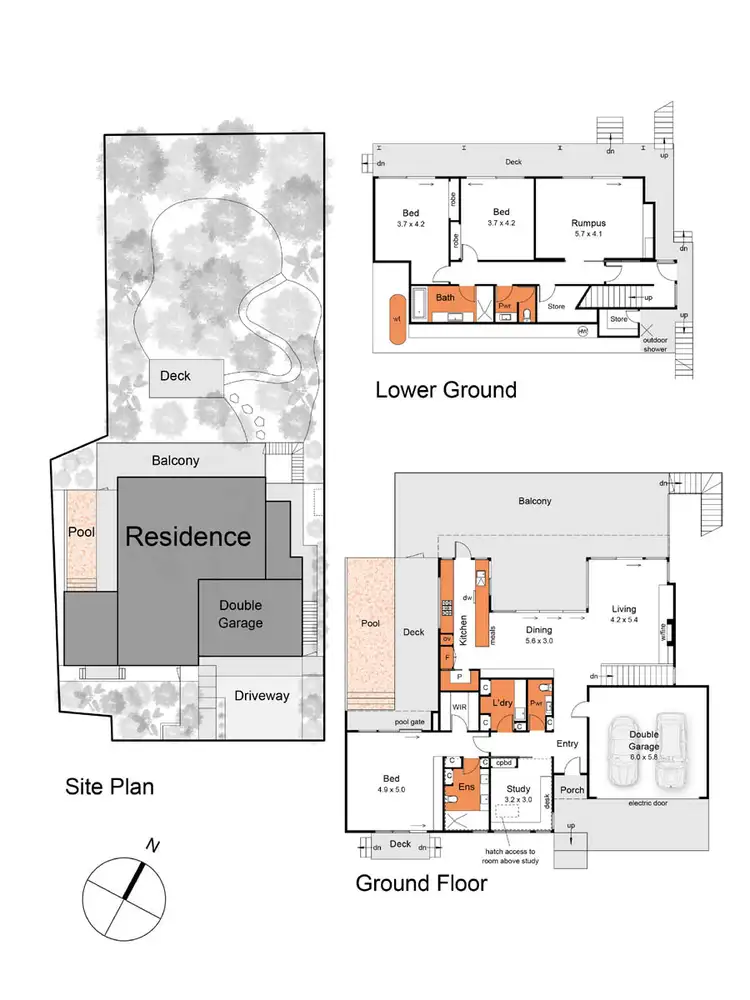Floorplan of Homely house listing, 8 Foord Lane, Dromana VIC 3936