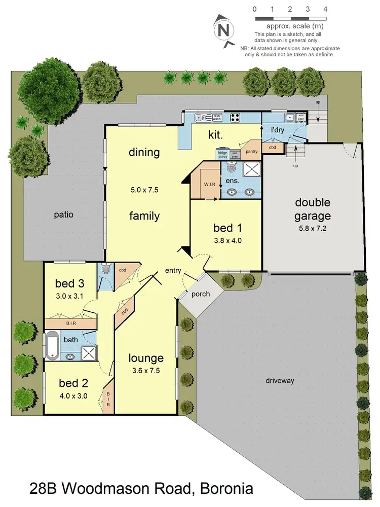 Floorplan of Homely unit listing, 28B Woodmason Road, Boronia VIC 3155