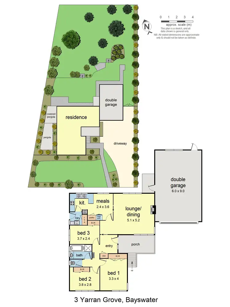 Floorplan of Homely house listing, 3 Yarran Grove, Bayswater VIC 3153