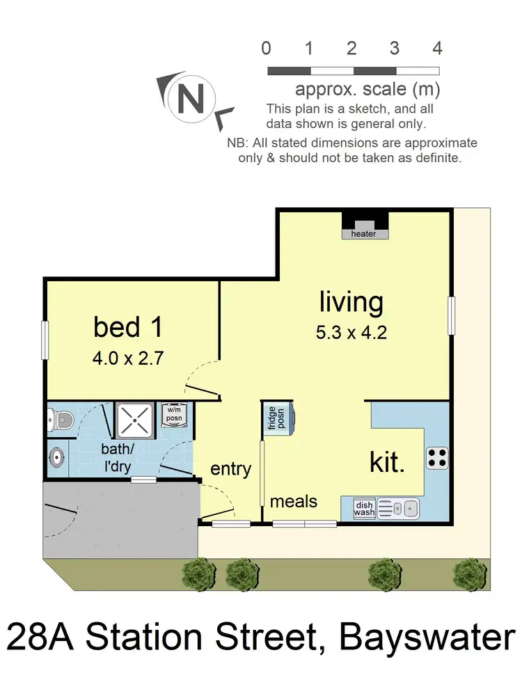 Floorplan of Homely unit listing, 28A Station Street, Bayswater VIC 3153