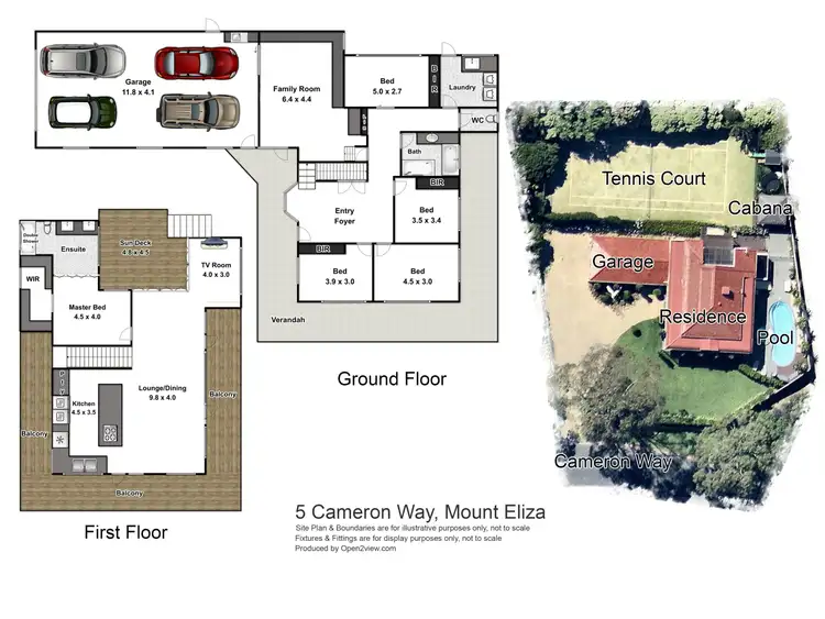 Floorplan of Homely house listing, 5 Cameron Way, Mount Eliza VIC 3930