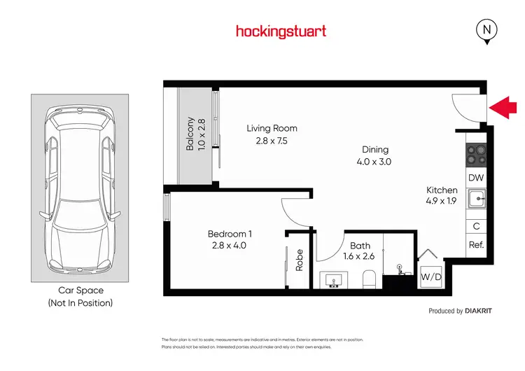 Floorplan of Homely apartment listing, 202c/640 Swanston Street, Carlton VIC 3053