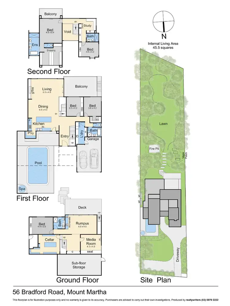 Floorplan of Homely house listing, 56 Bradford Road, Mount Martha VIC 3934