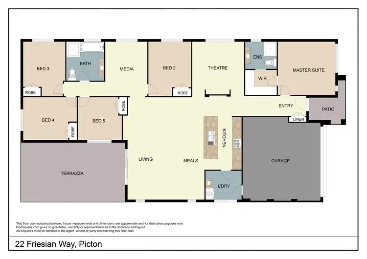 Floorplan of Homely house listing, 22 Friesian Way, Picton NSW 2571