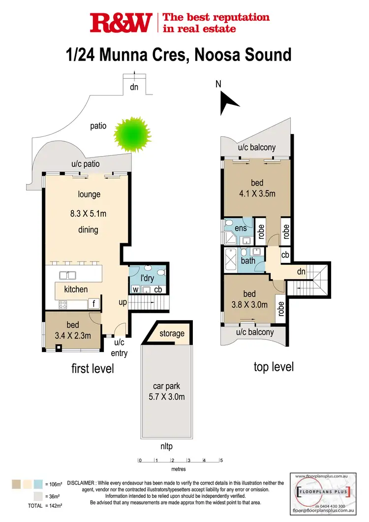 Floorplan of Homely apartment listing, 1/24 Munna Crescent, Noosaville QLD 4566