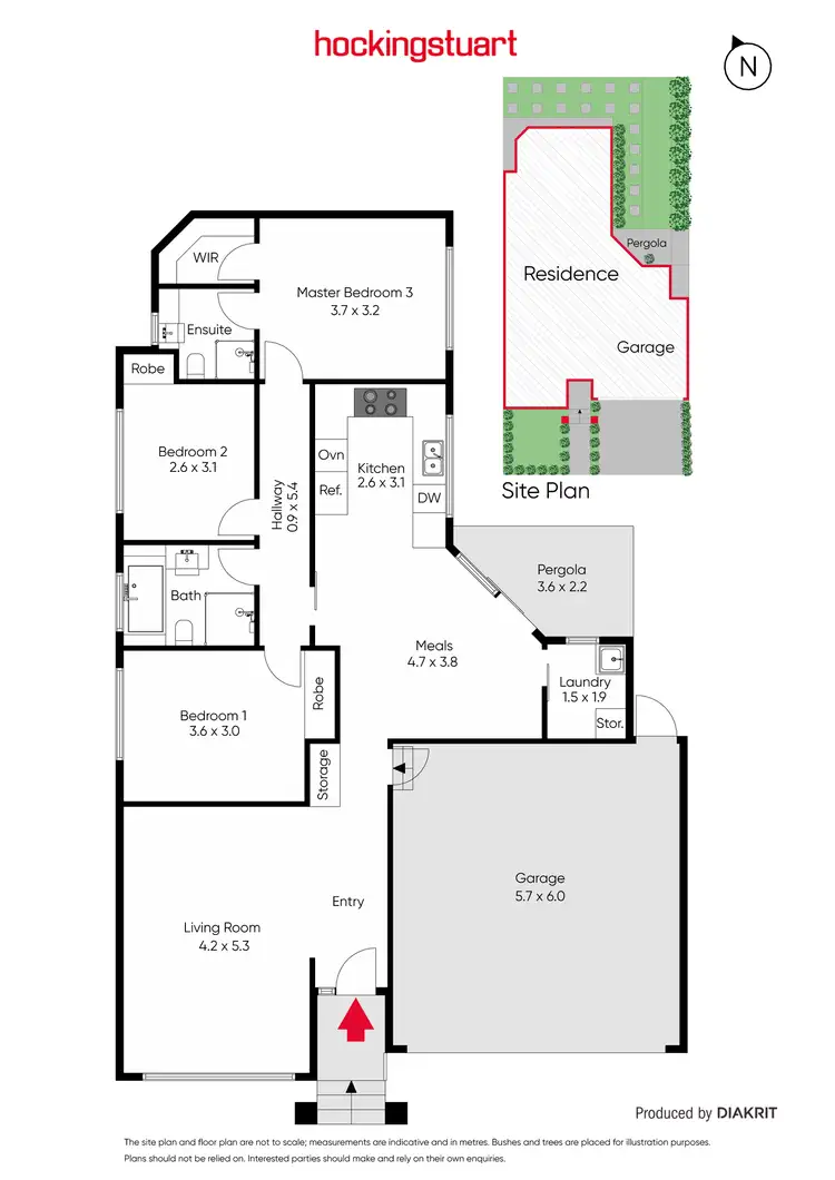 Floorplan of Homely townhouse listing, 1/385 Highett Road, Highett VIC 3190