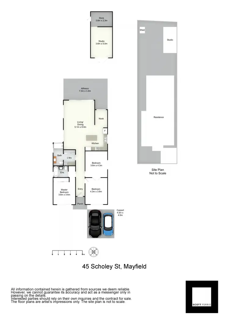 Floorplan of Homely house listing, 45 Scholey Street, Mayfield NSW 2304