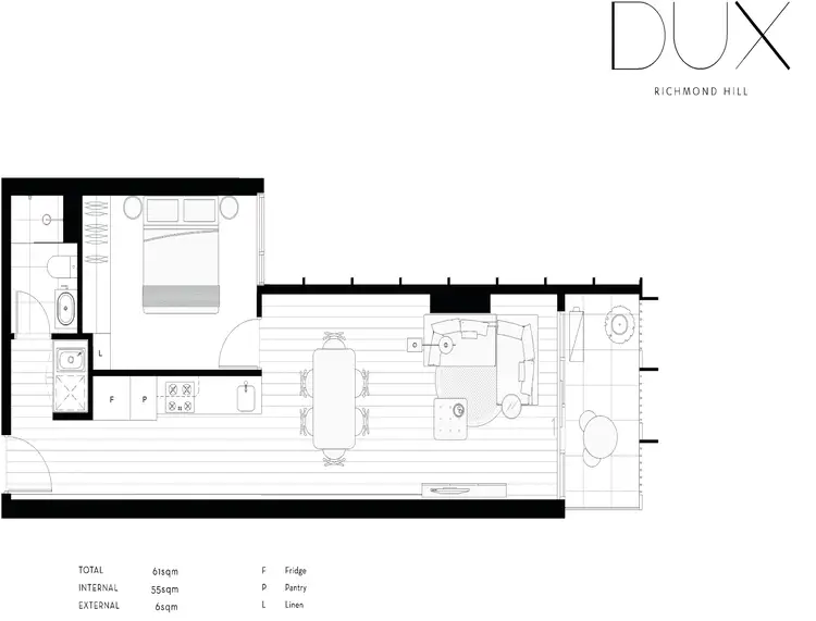 Floorplan of Homely apartment listing, 211/33 Judd Street, Richmond VIC 3121
