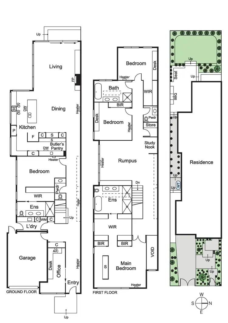 Floorplan of Homely townhouse listing, 49a Magnolia Road, Elsternwick VIC 3185