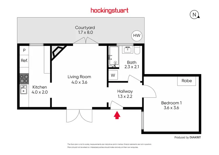 Floorplan of Homely apartment listing, 5/44 Fitzroy Street, St Kilda VIC 3182