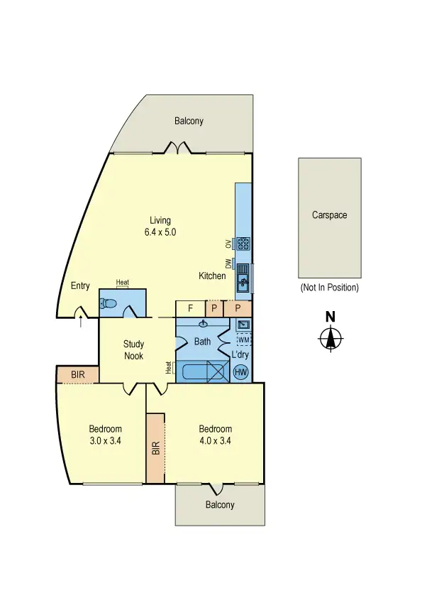 Floorplan of Homely apartment listing, 17/194 Alma Road, St Kilda East VIC 3183