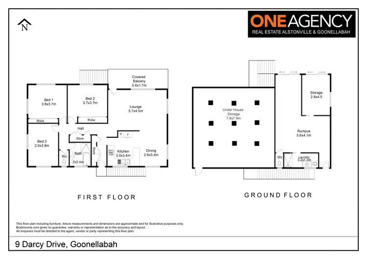 Floorplan of Homely house listing, 9 D'arcy Drive, Goonellabah NSW 2480