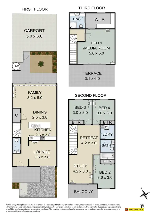 Floorplan of Homely townhouse listing, 104 Mason Street, Newport VIC 3015