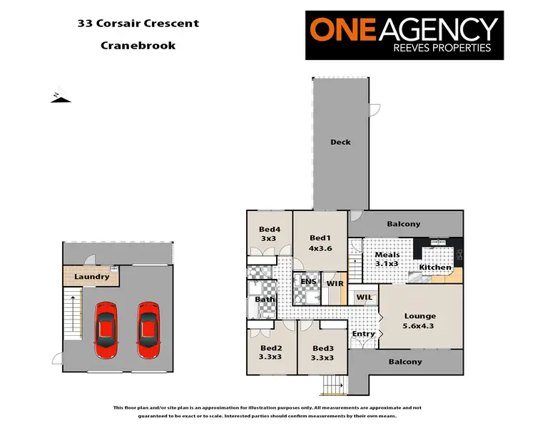 Floorplan of Homely house listing, 33 Corsair Crescent, Cranebrook NSW 2749