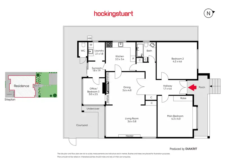 Floorplan of Homely house listing, 36A Highett Road, Hampton VIC 3188