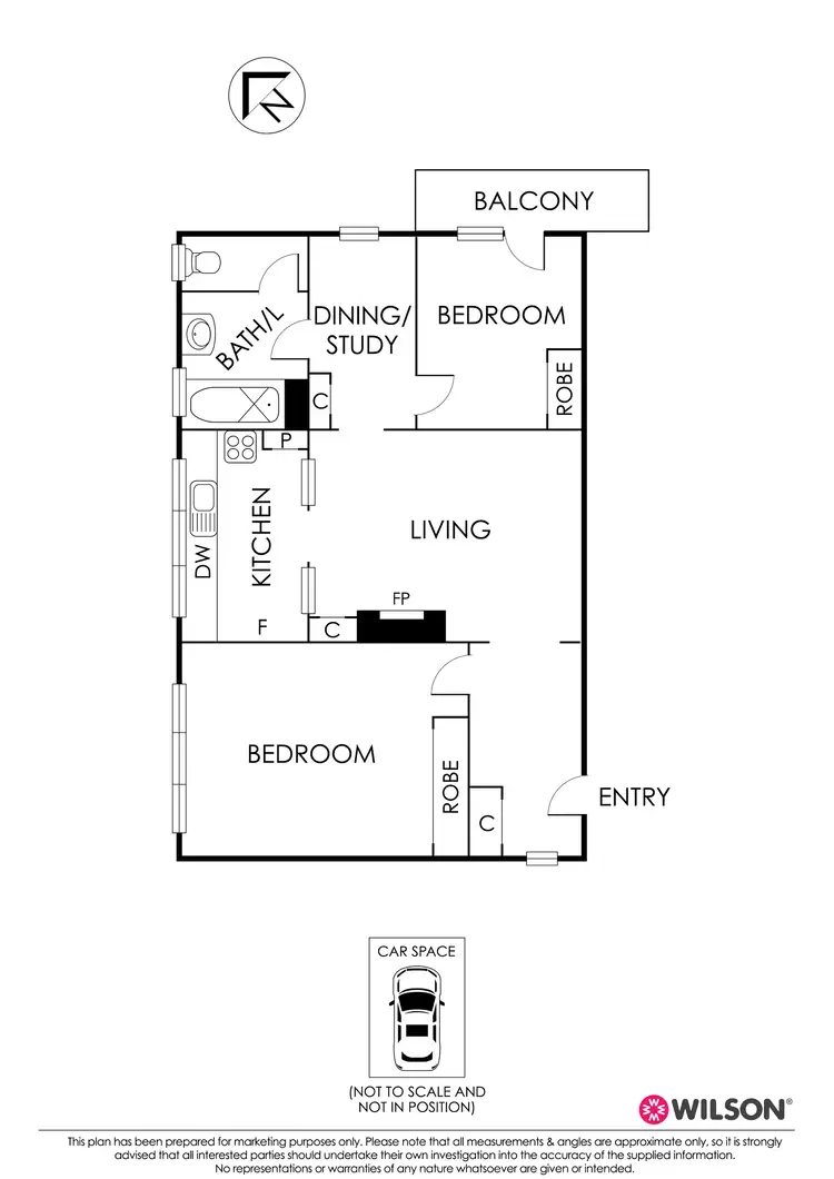 Floorplan of Homely apartment listing, 12/26-28 Blessington Street, St Kilda VIC 3182