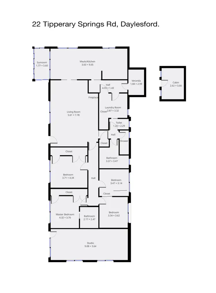 Floorplan of Homely house listing, 22 Tipperary Springs Road, Daylesford VIC 3460