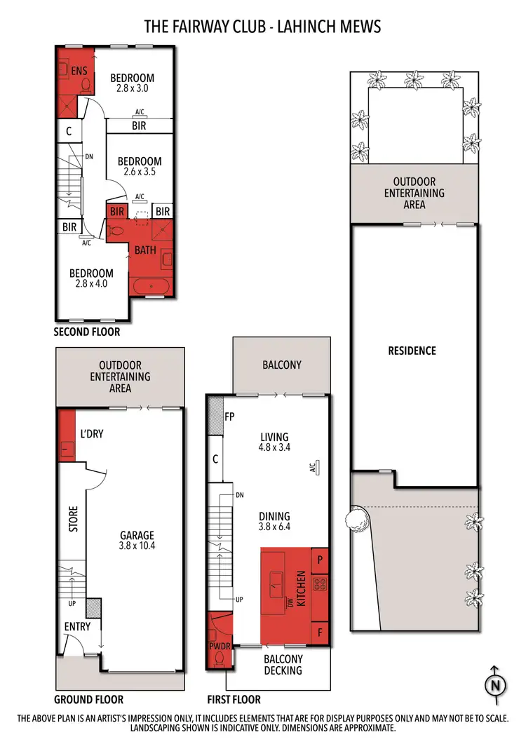Floorplan of Homely townhouse listing, 19/12 Lahinch Mews, Torquay VIC 3228
