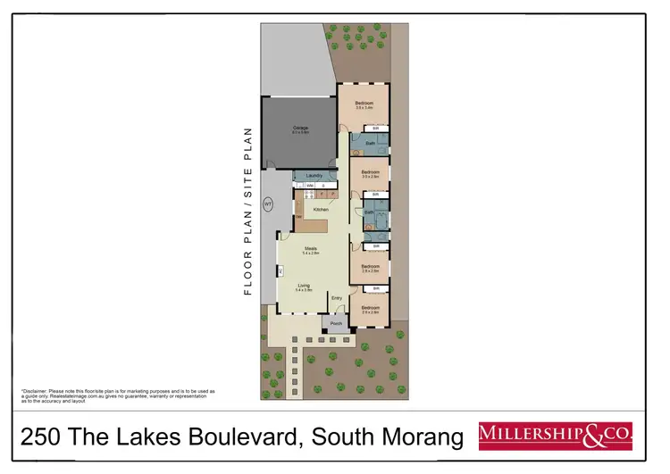 Floorplan of Homely house listing, 250 The Lakes Boulevard, South Morang VIC 3752