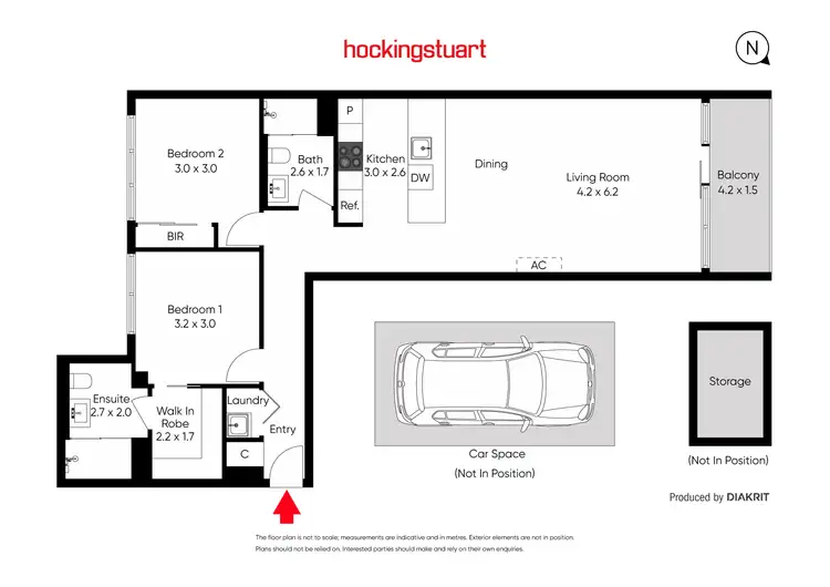 Floorplan of Homely apartment listing, 506/115 Nott Street, Port Melbourne VIC 3207