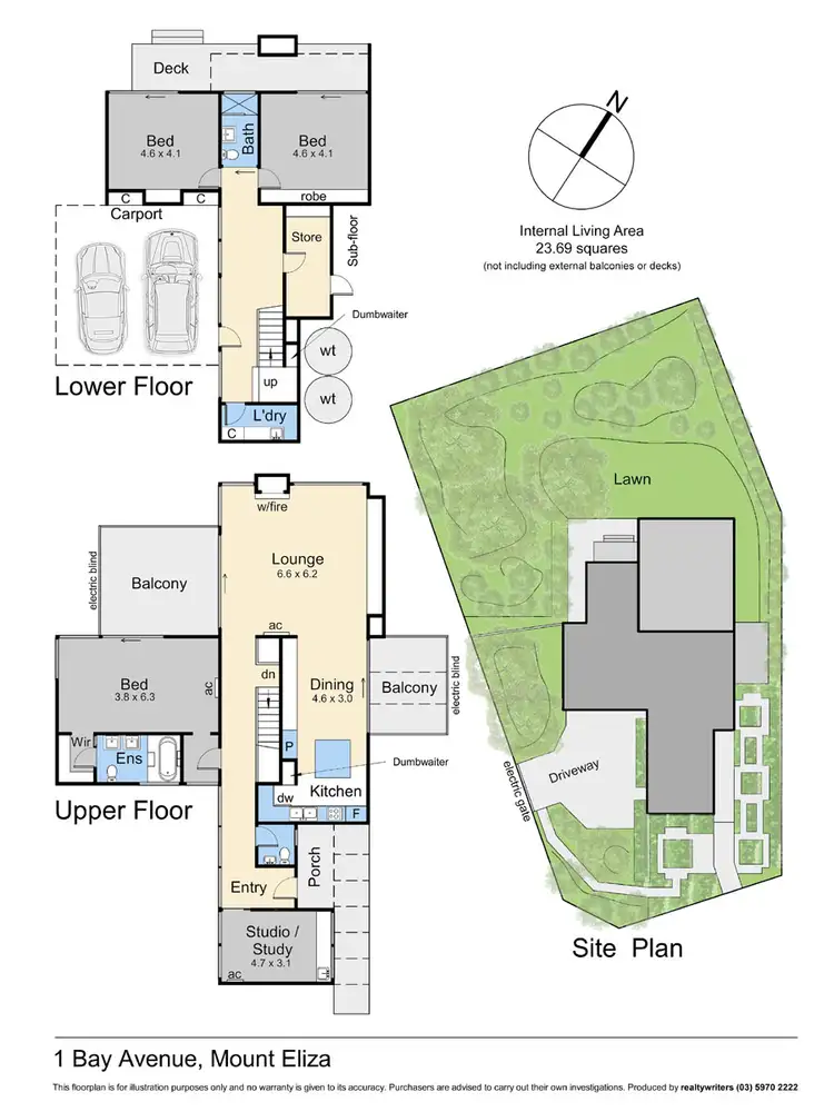 Floorplan of Homely house listing, 1 Bay Avenue, Mount Eliza VIC 3930
