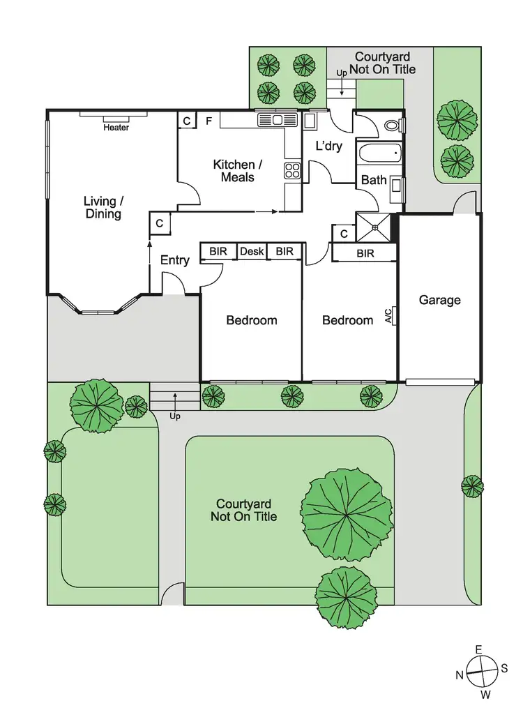 Floorplan of Homely villa listing, 1/28 Ulupna Road, Ormond VIC 3204