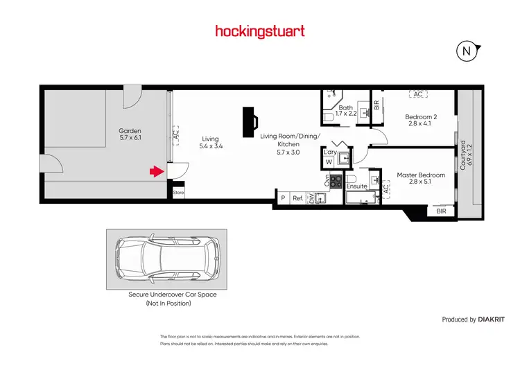 Floorplan of Homely apartment listing, 1/2C Oak Grove, St Kilda East VIC 3183