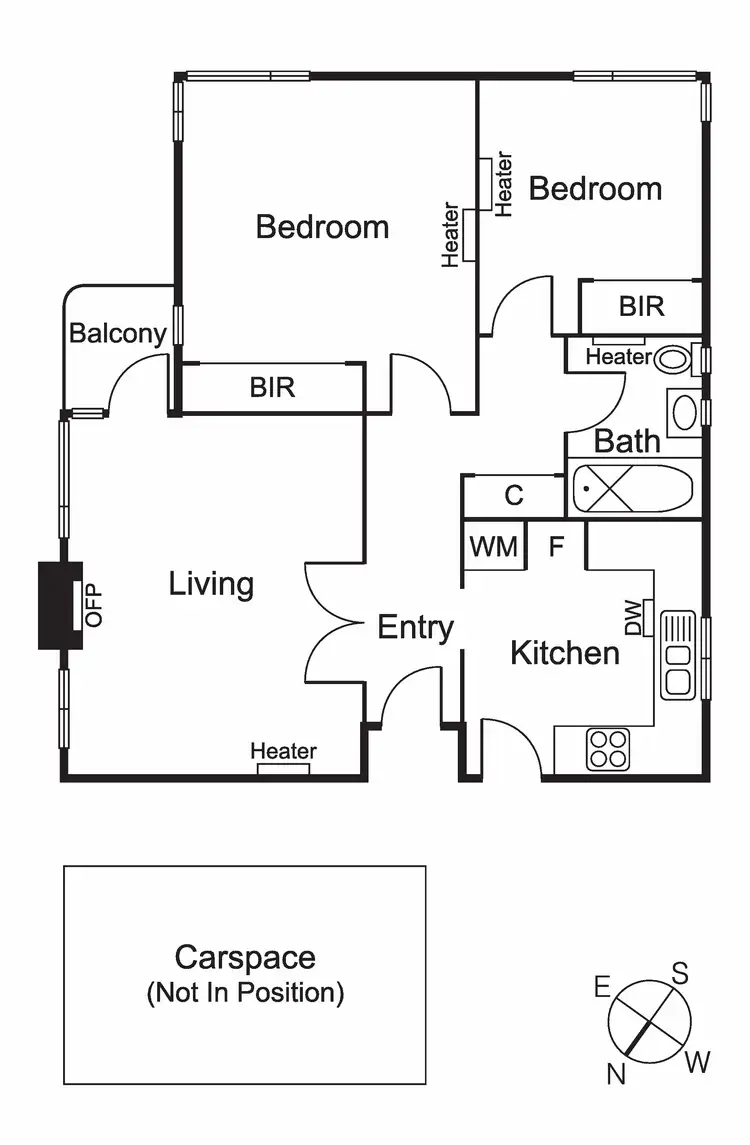 Floorplan of Homely apartment listing, 4/40 Burnett Street, St Kilda VIC 3182