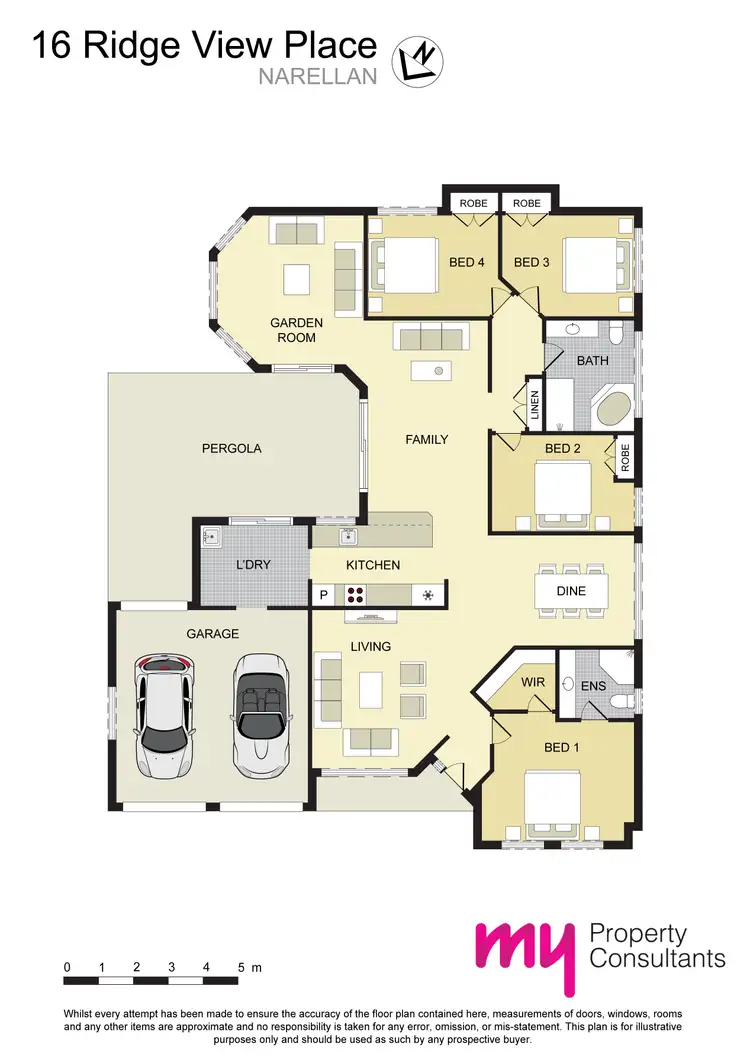 Floorplan of Homely house listing, 16 Ridge View Place, Narellan NSW 2567
