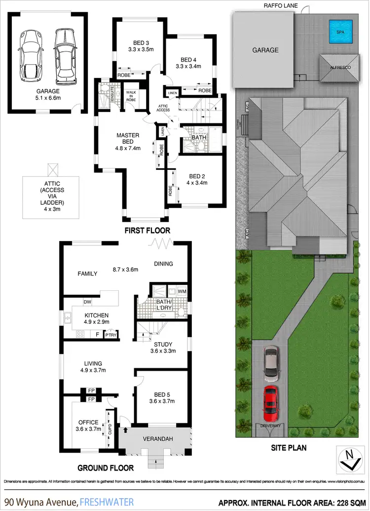 Floorplan of Homely house listing, 90 Wyuna Avenue, Freshwater NSW 2096