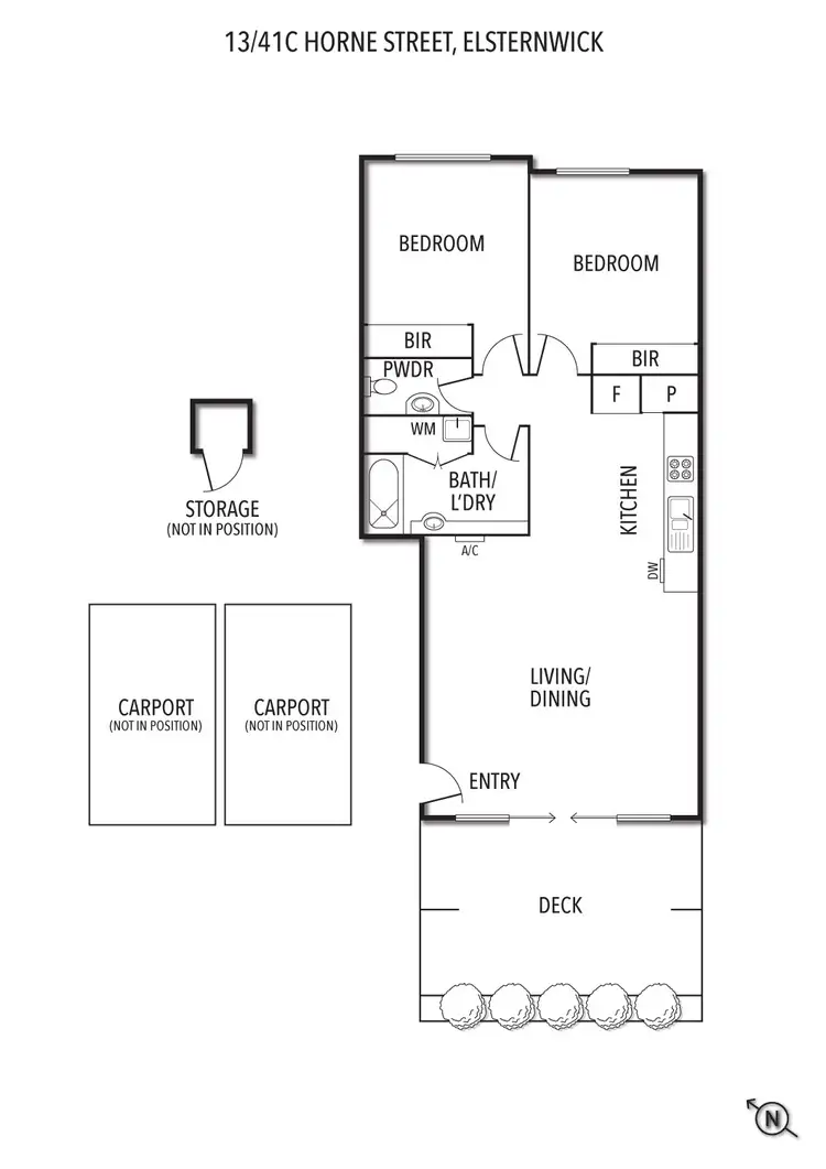 Floorplan of Homely apartment listing, 13/41c Horne Street, Elsternwick VIC 3185