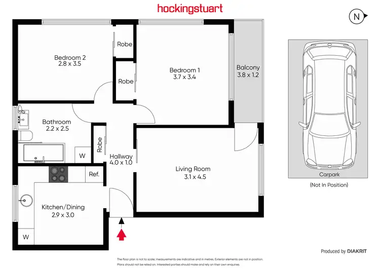 Floorplan of Homely flat listing, 5/19A Bishop Street, Kingsville VIC 3012