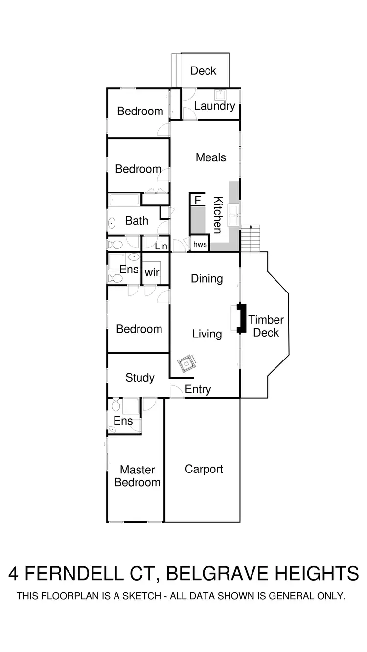 Floorplan of Homely house listing, 4 Ferndell Court, Belgrave Heights VIC 3160