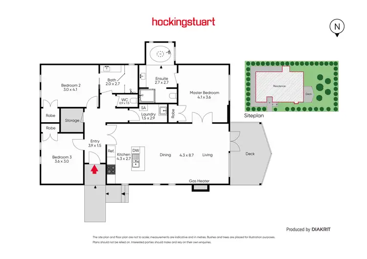 Floorplan of Homely villa listing, 2/8 Queensberry Street, Daylesford VIC 3460