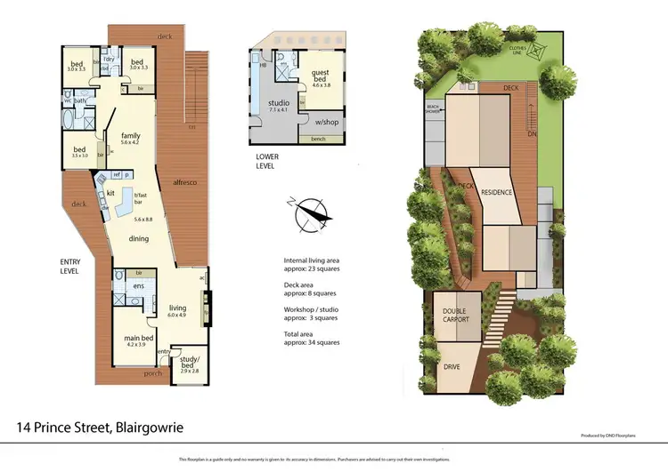 Floorplan of Homely house listing, 14 Prince Street, Blairgowrie VIC 3942