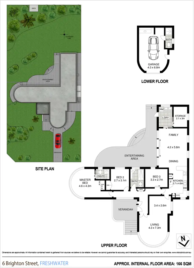 Floorplan of Homely house listing, 6 Brighton Street, Freshwater NSW 2096