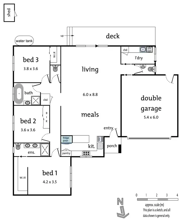 Floorplan of Homely house listing, 60A Sellick Drive, Croydon VIC 3136