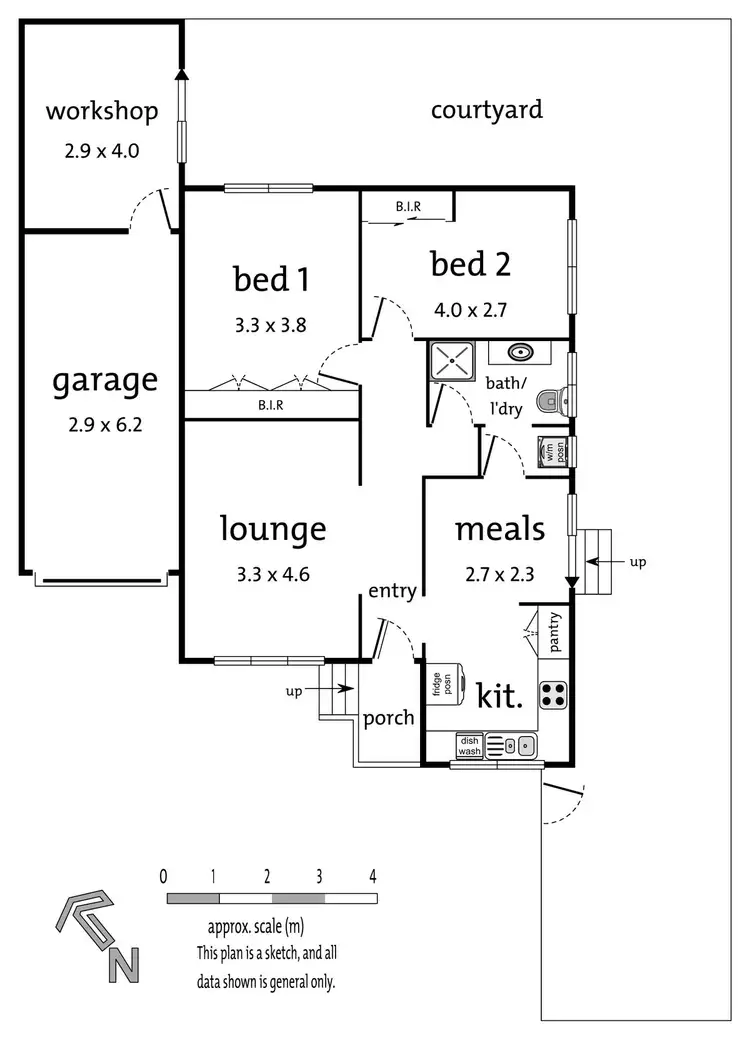 Floorplan of Homely unit listing, 4/6-8 Elm Tree Road, Doncaster VIC 3108