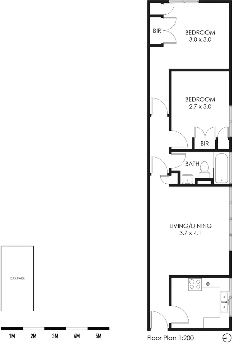 Floorplan of Homely apartment listing, 3/432 Punt Road, South Yarra VIC 3141