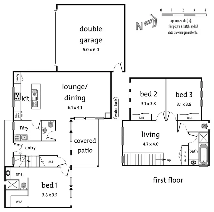 Floorplan of Homely townhouse listing, 2/70 Mahoneys Road, Forest Hill VIC 3131