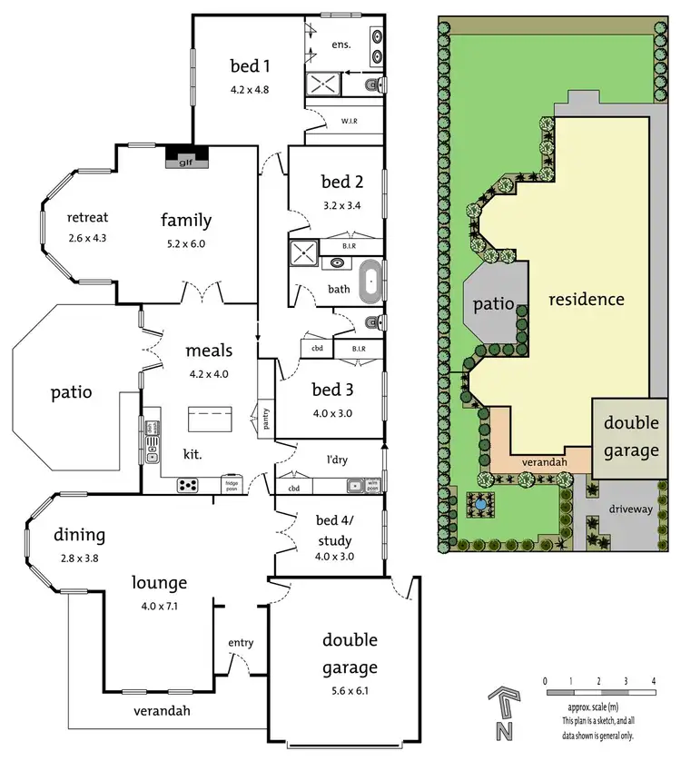 Floorplan of Homely house listing, 23 Princeton Drive, Keysborough VIC 3173