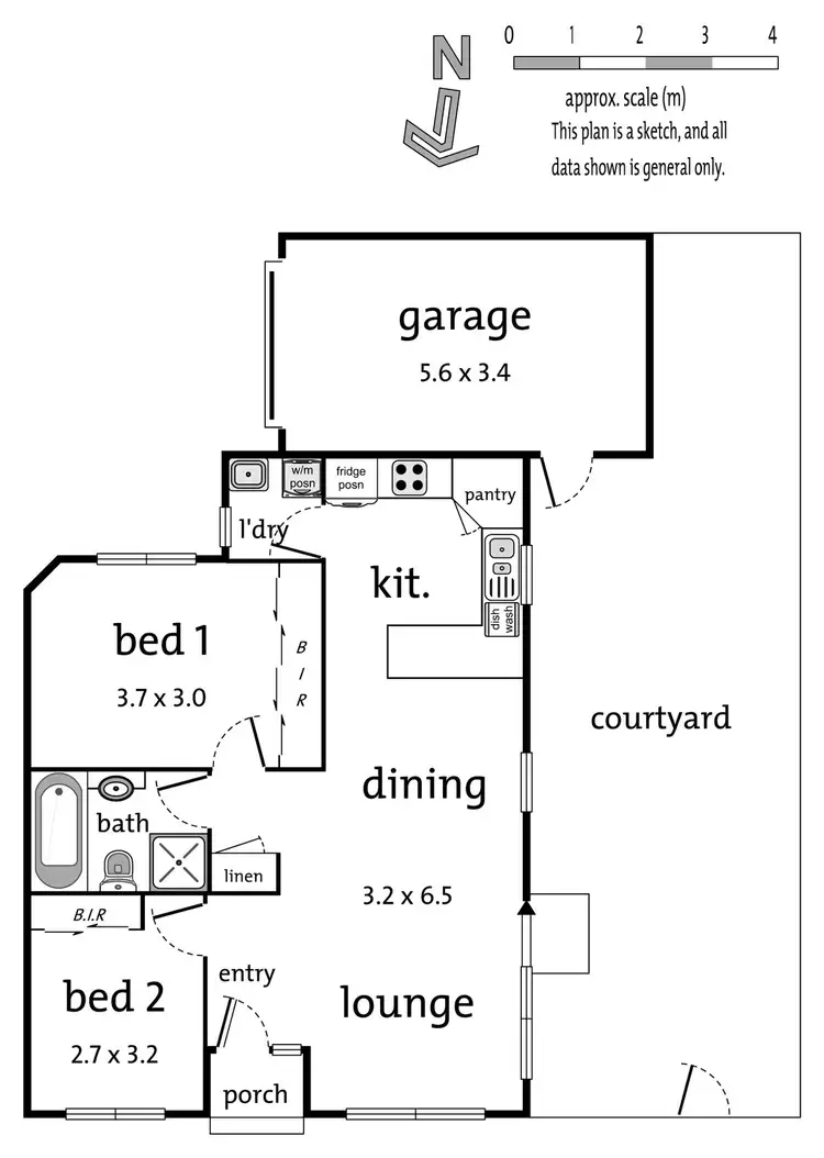 Floorplan of Homely unit listing, 1/9 Bourke Street, Ringwood VIC 3134