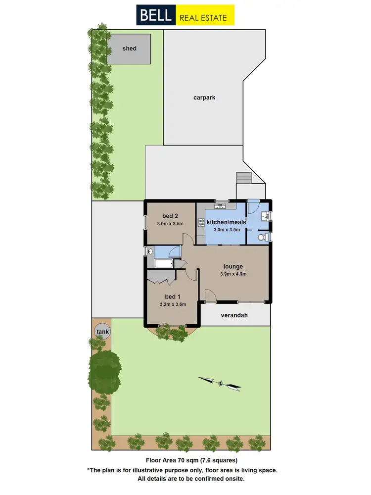 Floorplan of Homely unit listing, 1/24 Francis Crescent, Ferntree Gully VIC 3156