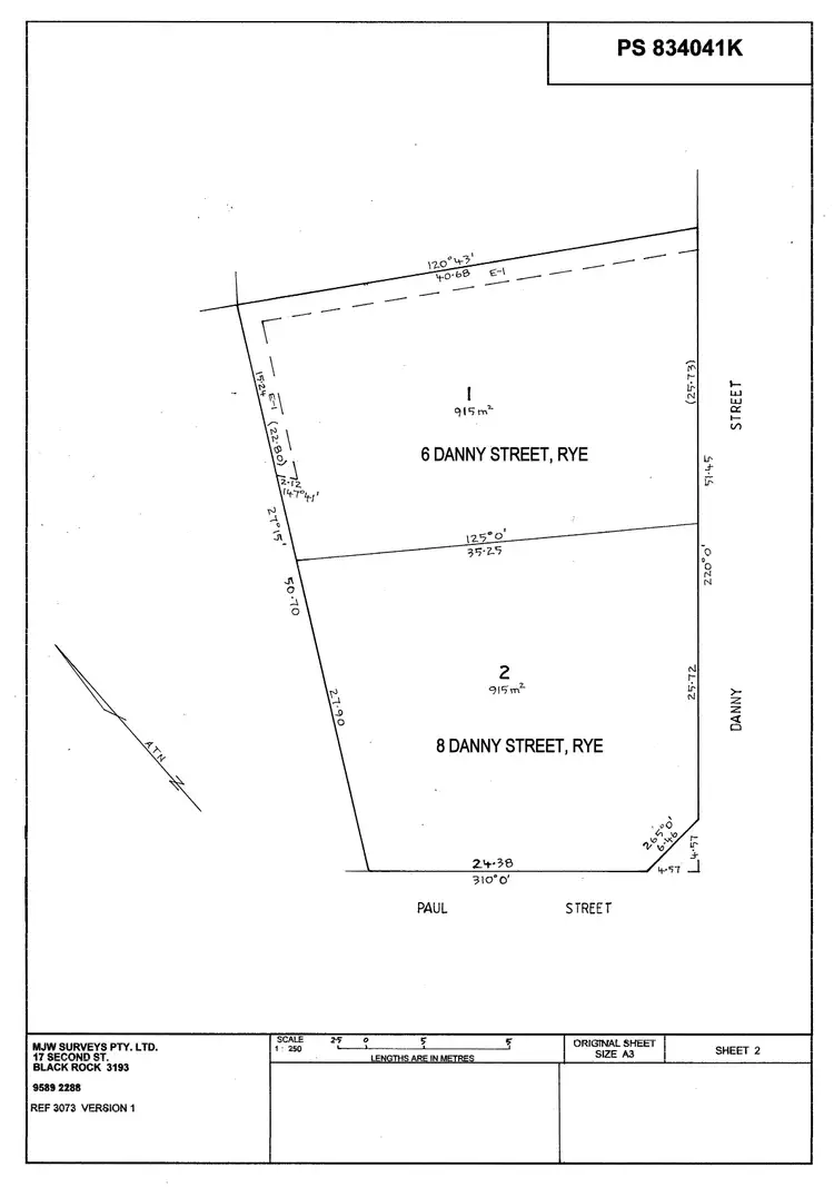 Floorplan of Homely land listing, 6 Danny Street, Rye VIC 3941