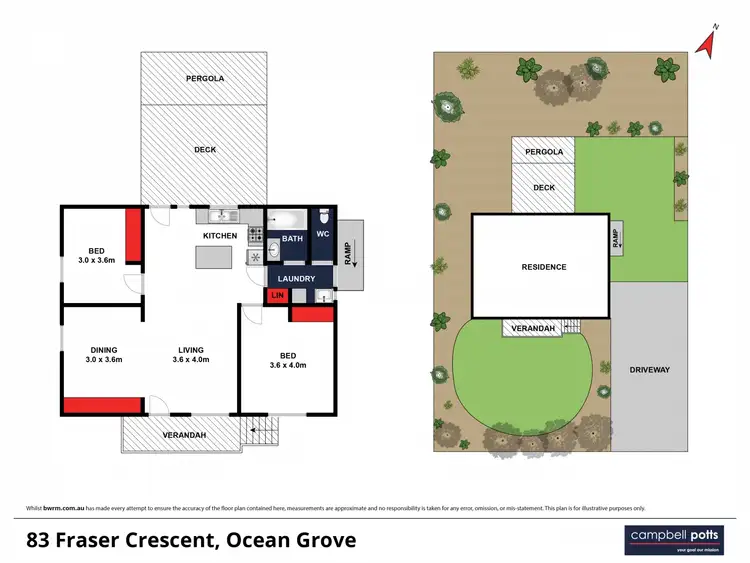 Floorplan of Homely house listing, 83 Fraser Crescent, Ocean Grove VIC 3226