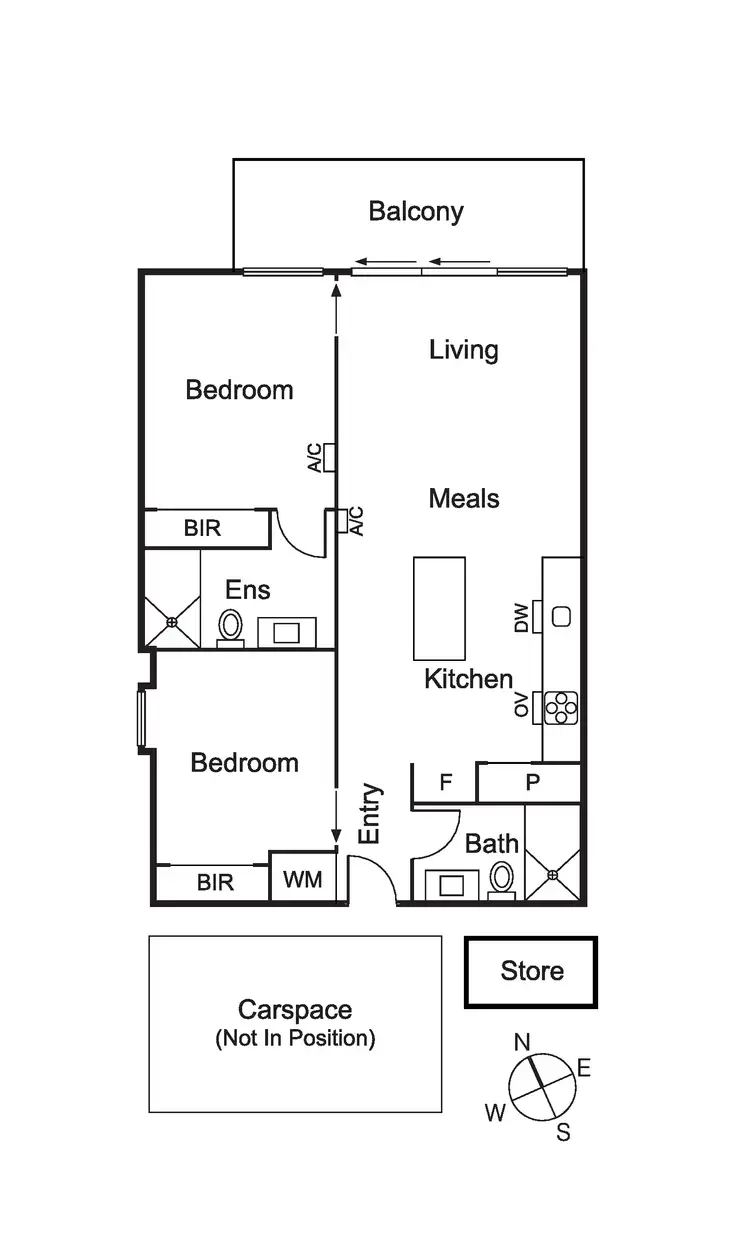 Floorplan of Homely apartment listing, 208/1 Wilks Street, Caulfield North VIC 3161