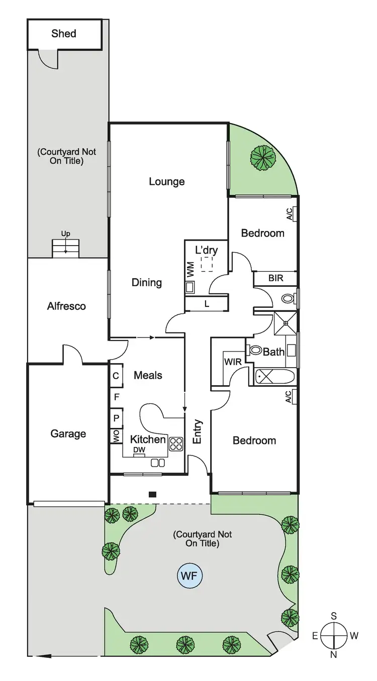 Floorplan of Homely villa listing, 1/59 Coorigil Road, Carnegie VIC 3163
