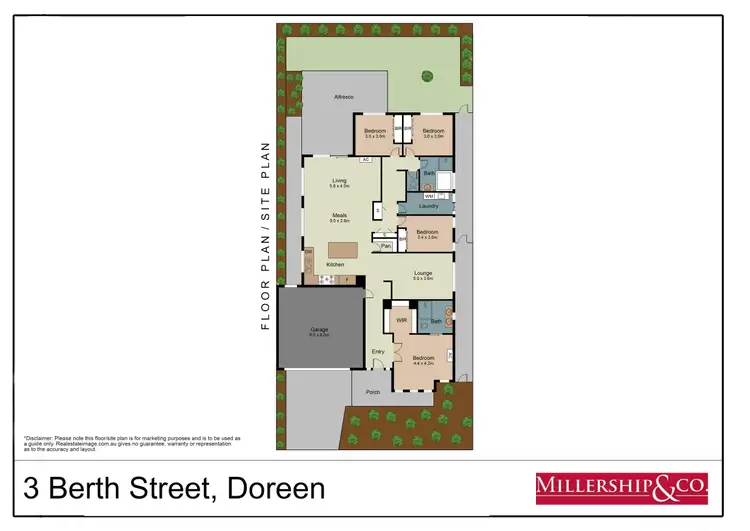 Floorplan of Homely house listing, 3 Berth Street, Doreen VIC 3754